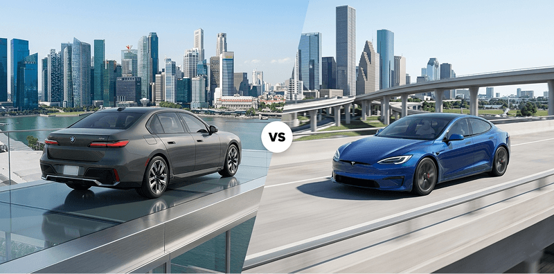 豪华 vs 科技：你会选BMW i5还是Tesla Model S