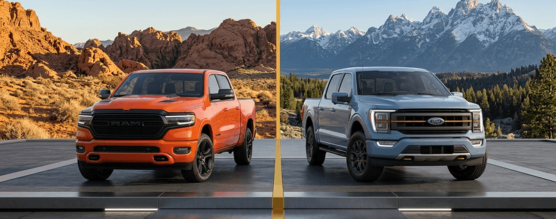 Ram 1500 vs Ford F-150全面对比：性能配置与选购指南