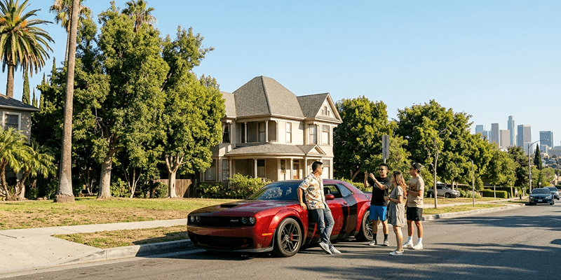洛杉矶《速度与激情》自驾攻略：唐老大房子、经典飙车地与美式肌肉车体验