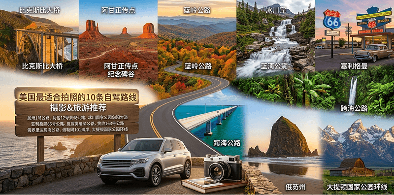 镜头里的美利坚：美国最适合拍照的10条自驾路线，称霸朋友圈攻略