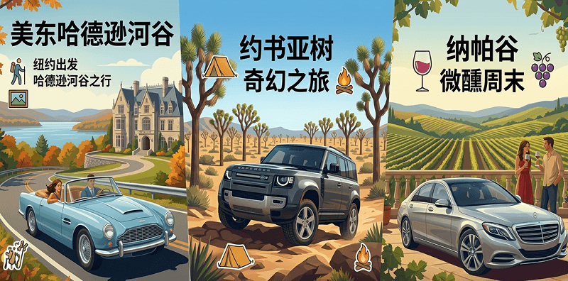 周末去哪儿？全美三大经典2天短途自驾路线合集，说走就走的轻旅行攻略