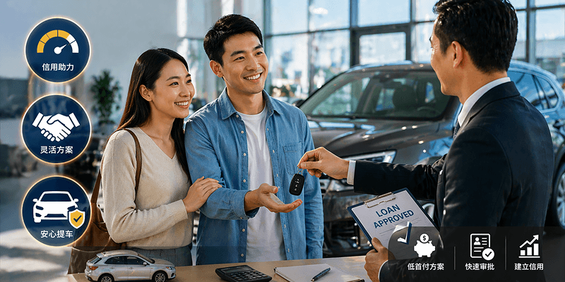 华人买车贷款容易通过吗？揭秘三大难点与提车方案（时代车行专业解析）