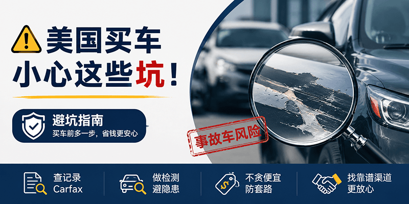 便宜 $3500 却不敢买？揭秘美国二手车市场最常见的 10 个陷阱
