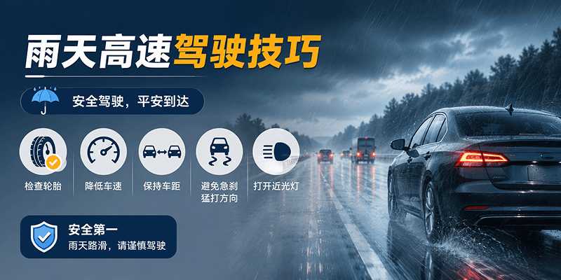雨天高速驾驶技巧｜很多事故，其实都发生在“觉得自己能开”的时候